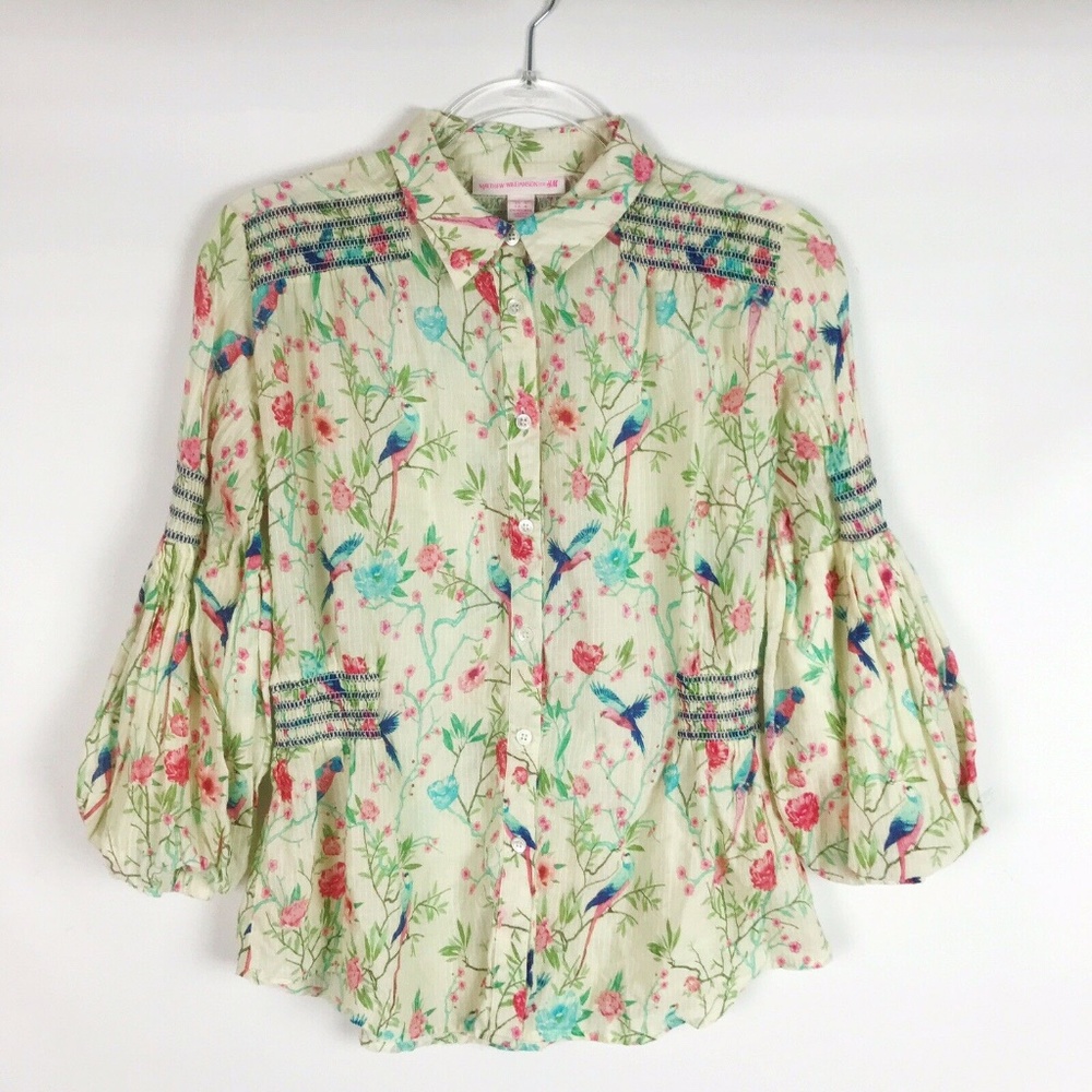 Matthew Williamson H&M Floral Bird Top S